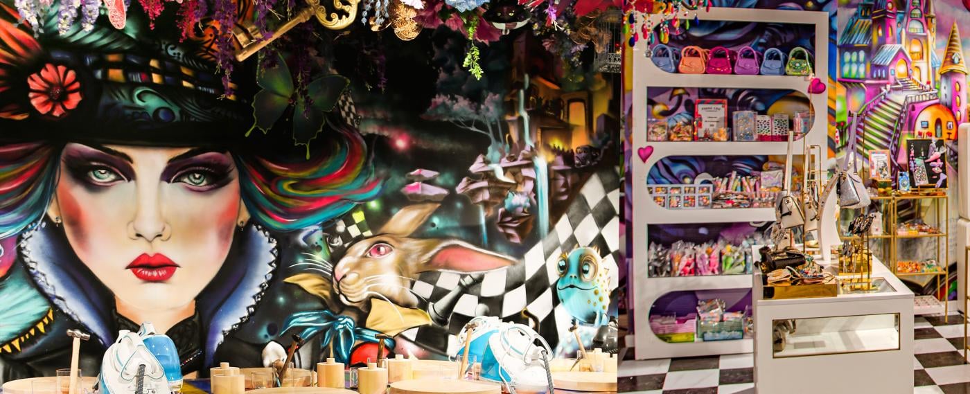 Intérieur d'un concept store MiniMeLand