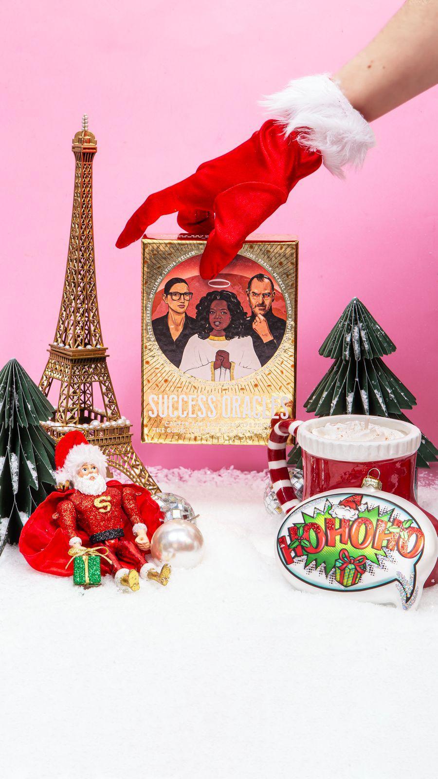 MiniMeLand gift ideas: Success Oracles card deck, Eiffel Tower and Christmas decorations